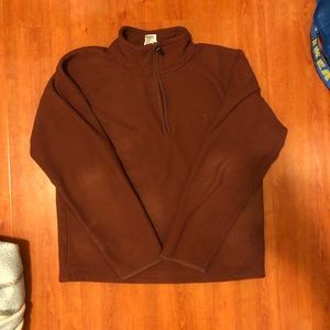 The North Face men’s quarter zip burgundy small